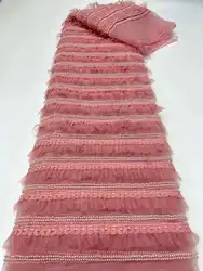 African Lace Fabric 2023 High Quality Lace French Mesh Tulle 3d Lace Fabric Asoebi Nigerian Lace Fabircs for Women XH