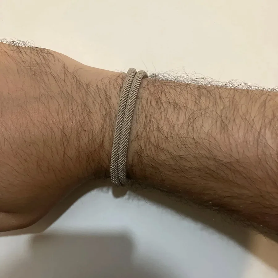 Men Bilayer Milan Thread Wrap Bracelet Outdoor Survival