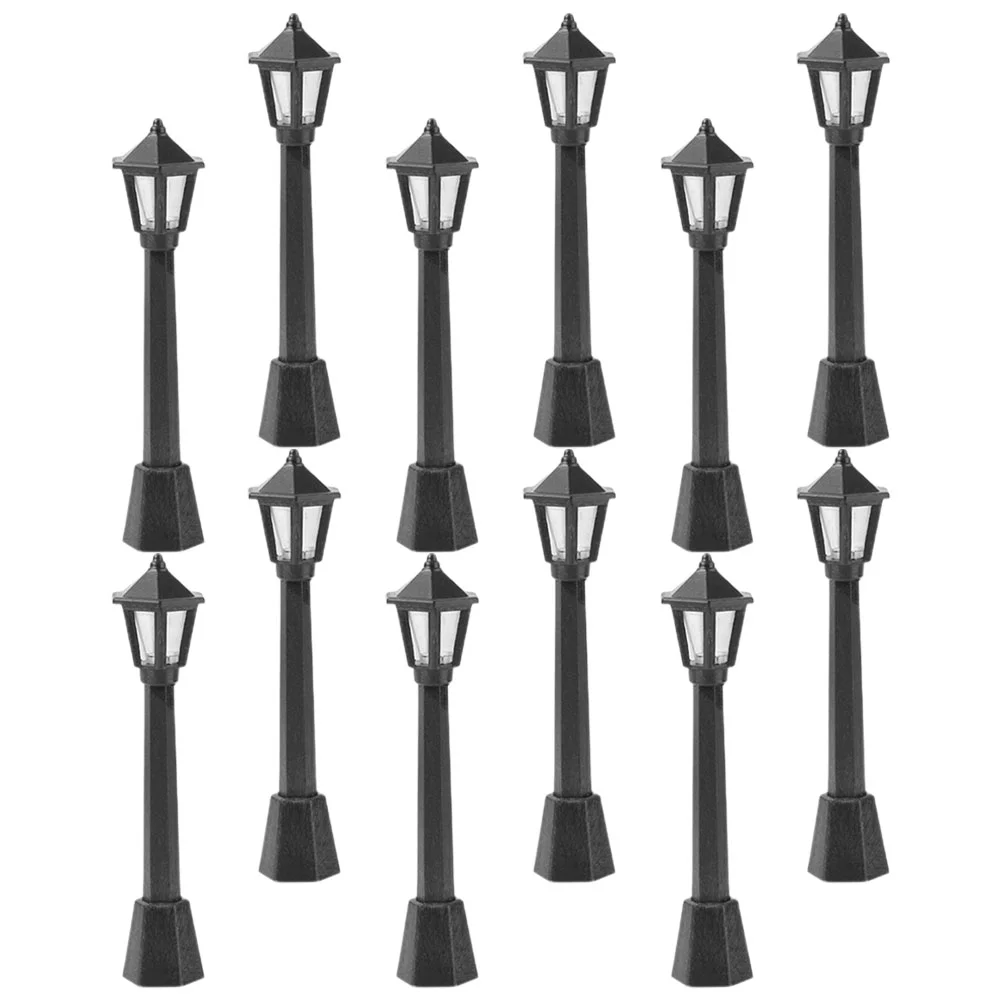 Mini Street Lights Lamp Post Mini Street Light Decor Micro Landscape Ornaments