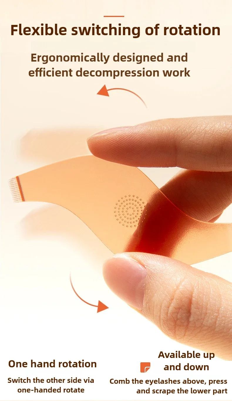 Description Picture 3 of item10pcs Makeup Eyelash Brushes Reuseable Plastic Clean Comb S Shape Lashes Lifting Curler Eye Lash Extension Perm Eyelashes Tool