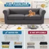 Stretch Jacquard Spandex Sofa Covers 1/2/3/4 Seater Sofa Slipcover with 1/2/3/4Pcs Cushion Covers Sofa Furniture Protector 4