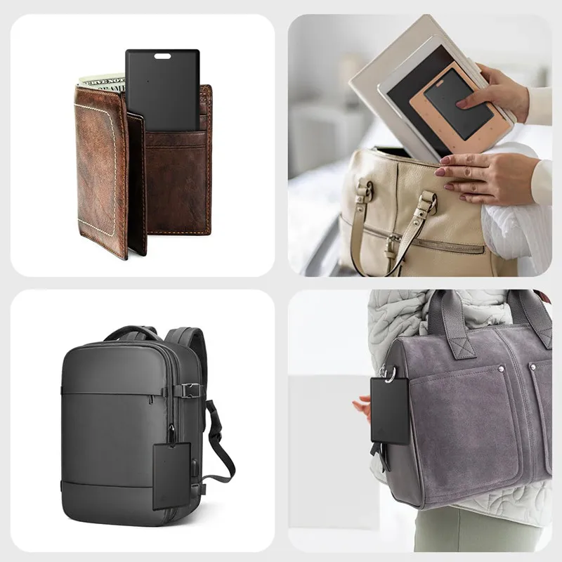 Slim Wallet Bluetooth Smart Tracker Card - Item Finder for Wallets & Keys, Compatible with Find My App