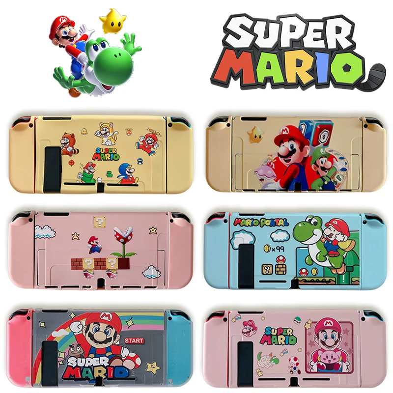Custodia Super Mario Switch Per Ns/Oled Cartoon Soft Silicone Shell Accessori Per Console Di Gioco Antiscivolo Split All-Inclusive Shell
