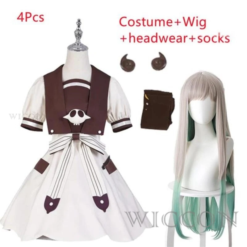 Yashiro Nene Cosplay Costume Anime Toilet Bound Jibaku Shounen Hanako Kun Hanako Kun Cosplay Dress Wig Halloween Costume Gift