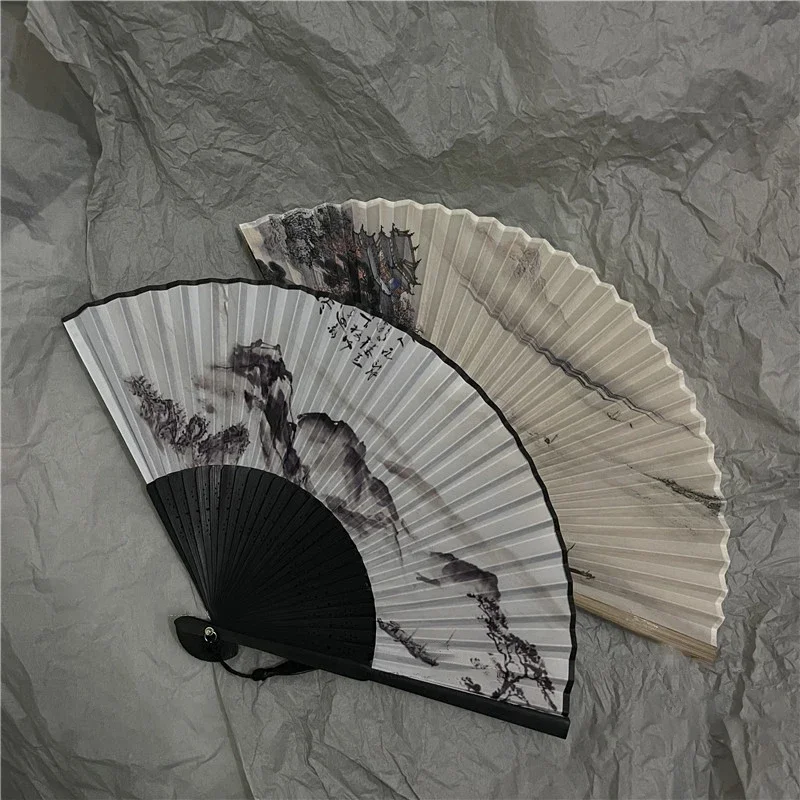 Cute Mini Folding Fan Foldable Festival Portable Antique Folding Fan Hanfu Chinese Ventilador Grande Home Decor Items Luxury