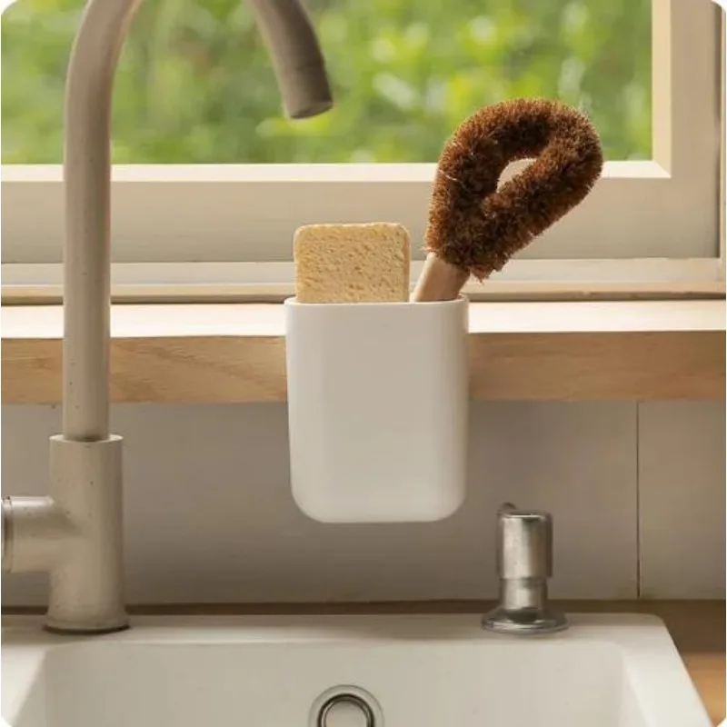 Bathroom waterproof wall-mounted toothbrush holder without punch Comb makeup brush plastic case household items 4