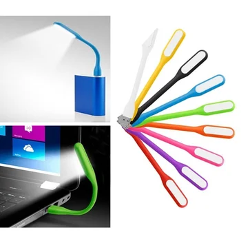 접이식 미니 LED 독서 휴대용 램프, USB 야간 조명, 테이블 램프, 보조베터리 노트북 PC 컴퓨터 거실 침실 침대 옆