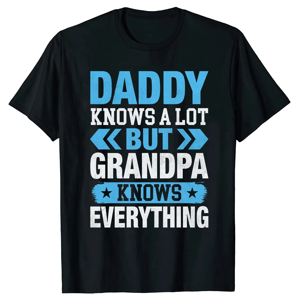 Papa weiß viel, aber Opa weiß alles – Kurzarm-Unisex-T-Shirt für Väter