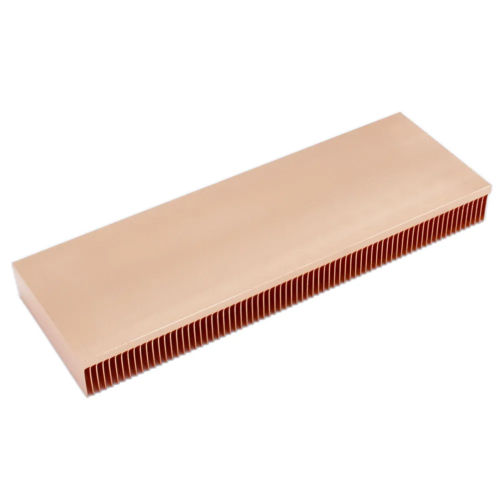 150 x 50 x 15 mm Kupfer-Kühlkörper, Schälflosse, Kühlkörper, Kühler, Kühlung für elektronische Chip-LED-Wärmeableitung – Detail 6