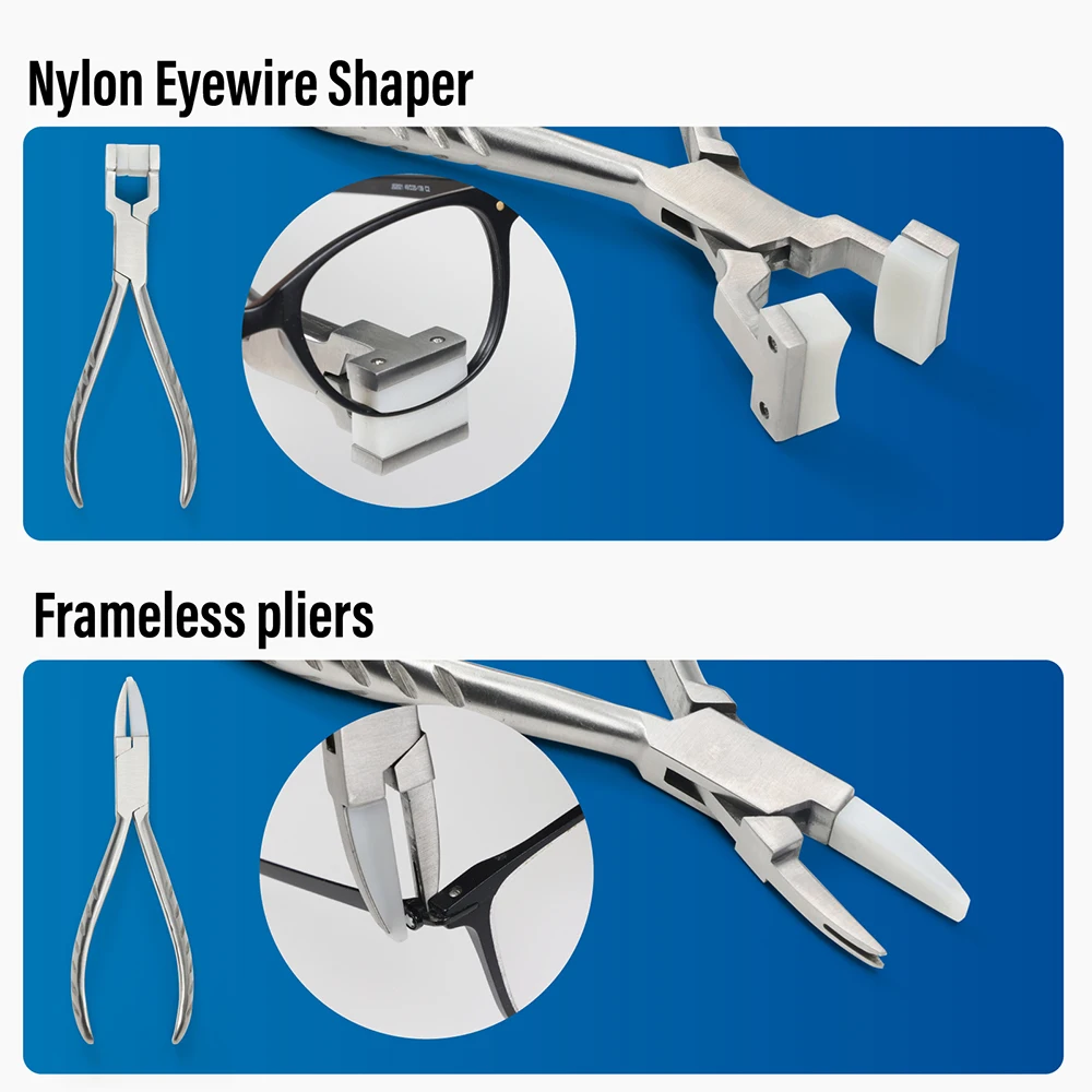 Reparaturzange für optische Brillen, Schraubendreher, Pinzette, Drahthaken-Set, Brillenwartung, Handwerkzeug-Set, Nylontasche – Detail 5