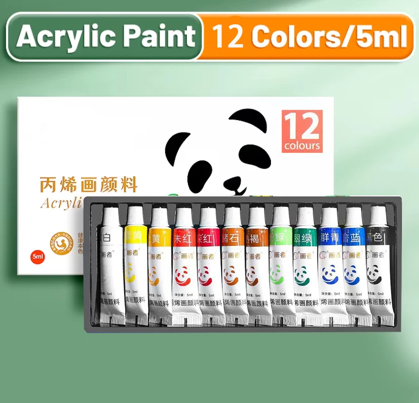 Acrylic Paint Set 5ml Bottles Non Toxic Kids Adults Artists Craft