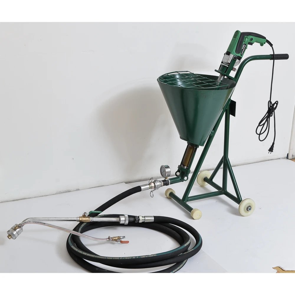 

high pressure concrete cement mortar plaster spraying machine for Putty ceiling wall electric paint sprayer screw pump