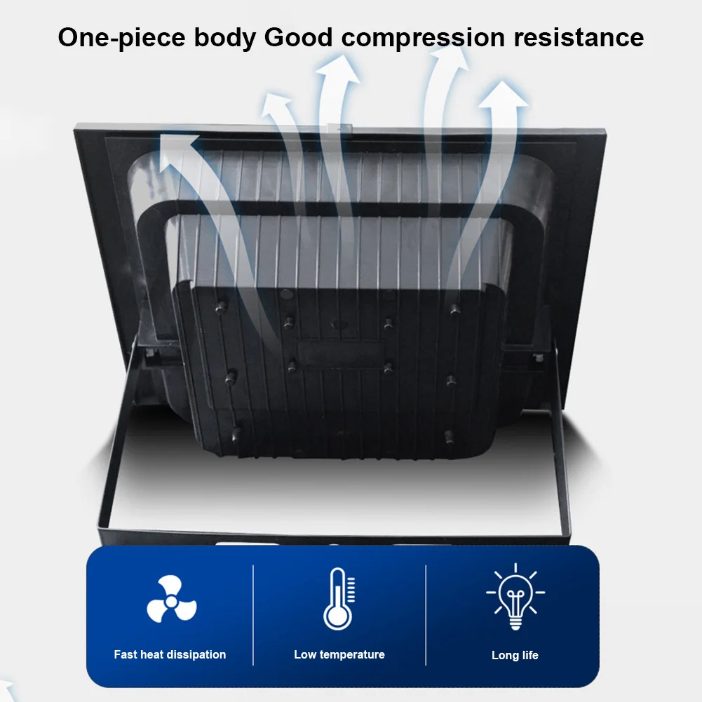 Solar Powered Outdoor Street Light IP67 Waterproof Smart Wall Light Flood Light Light Sensor Spot Lights for Garden Courtyard