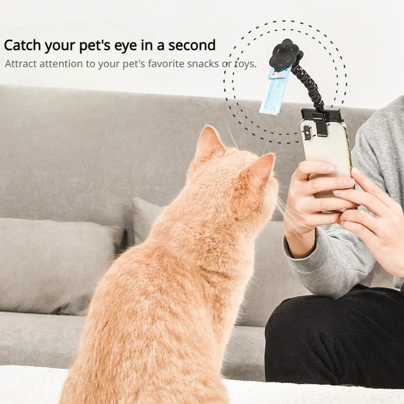 Pet Photo Artifacts Cats Dogs Look At The Lens Toy Cell Phone Camera Bracket Selfie Clip Supplies Puppy Pet Products Toys