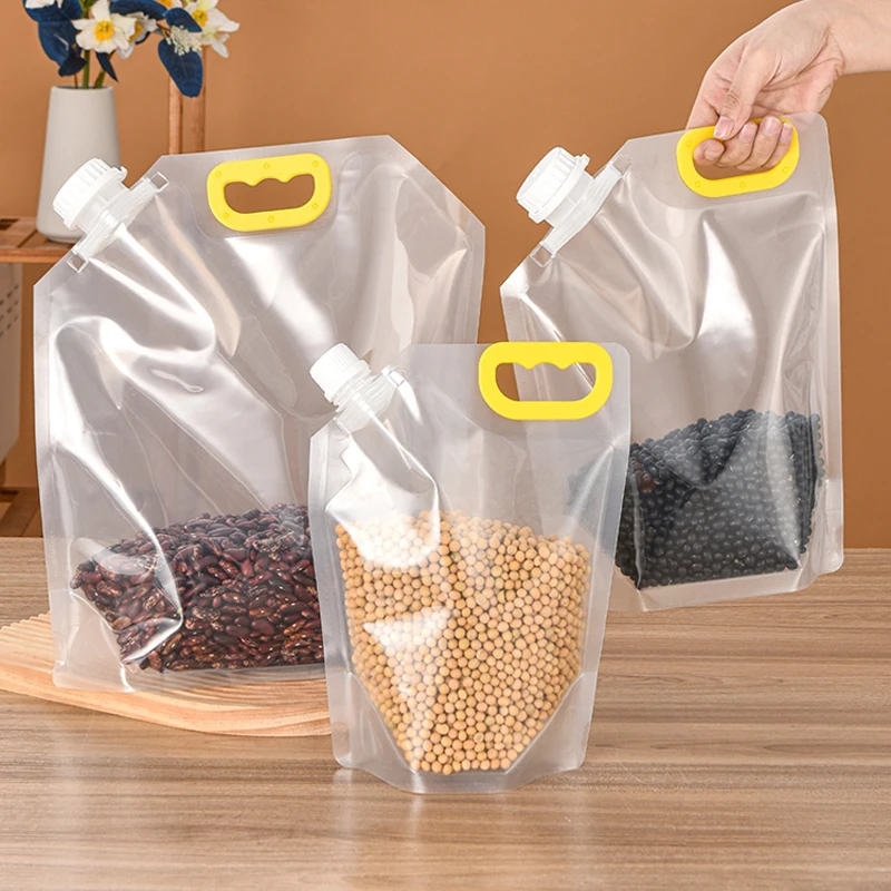 Bolsa de envasado de alimentos portátil, bolsa sellada de grano, a prueba  de insectos, a prueba de humedad, almacenamiento de mantenimiento fresco,  almacenamiento de cocina, 5/10 piezas - AliExpress