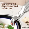 1pcs Plate Clamp Stainless Steel Clamp Lifter Gripper Anti Scald Clip Kitchen Supplies Plate Bowl Dish Pot Holder Bowl Clamp 4