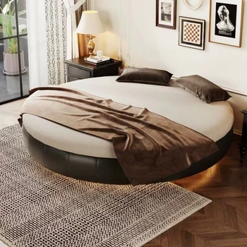Letti Unici Europei per Adulti, Letti a Castello Tatami, Letti a Terra con Baldacchino, Set di Mobili di Lusso per Camera da Letto