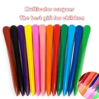 6/12/24/36 Colors Do Not Dirty Hands Plastic Crayon Erasable Painting Tools Triangular Children Wax Pencil Graffiti Oil Stick 2