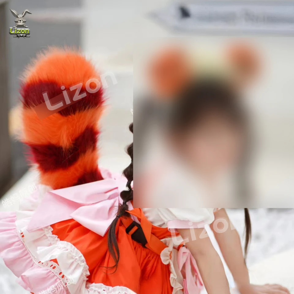 Set Coda E Orecchie Da Volpe In Finta Pelliccia – Morbido E Soffice – Per Cosplay Halloween Festa – Con Collana A Campanello – Bambini E Adulti - 2