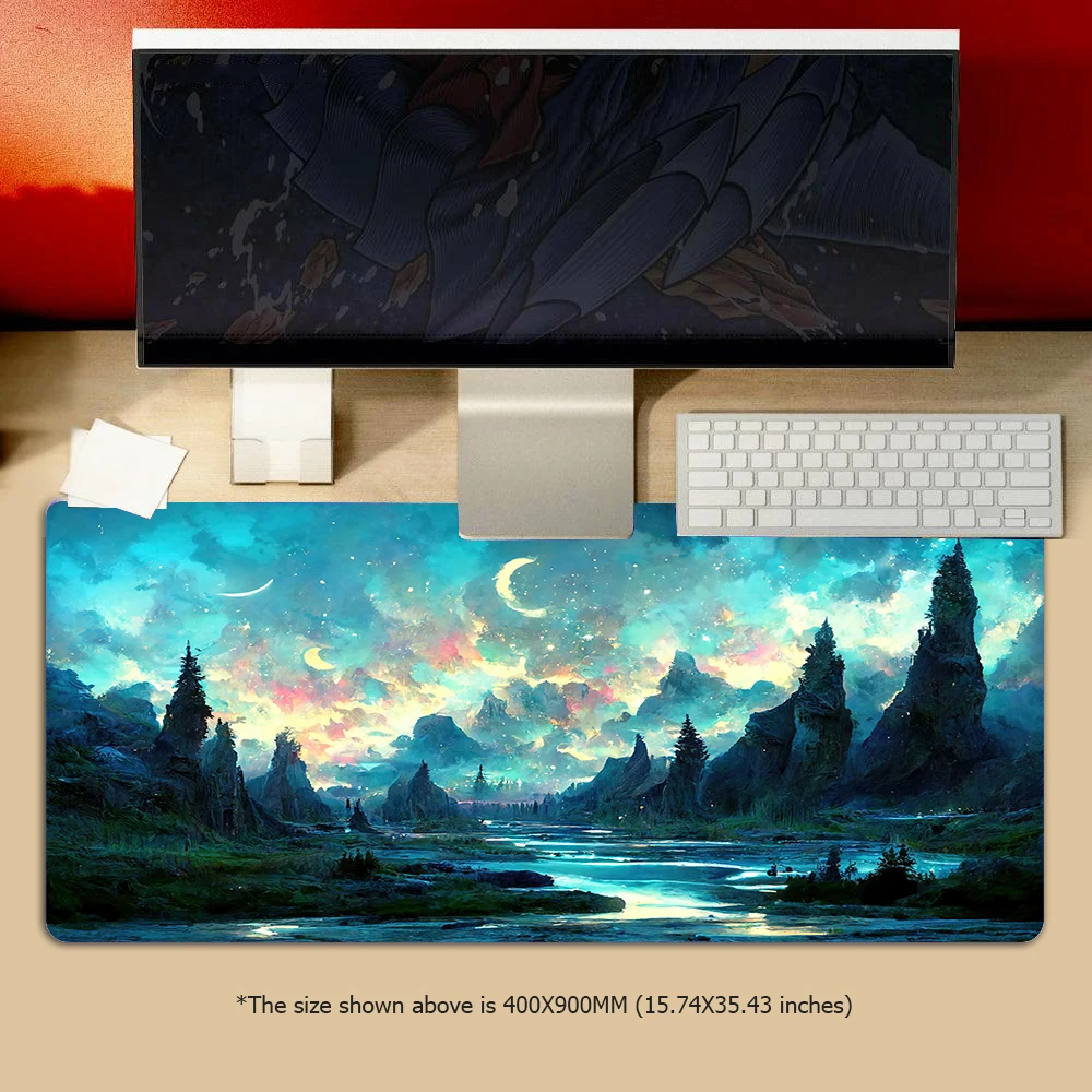 

Deep Forest Firewatch Mouse Pad Gamer XL Custom Large HD Mousepad XXL Playmat Natural Rubber Soft Non-Slip Laptop Mice Pad