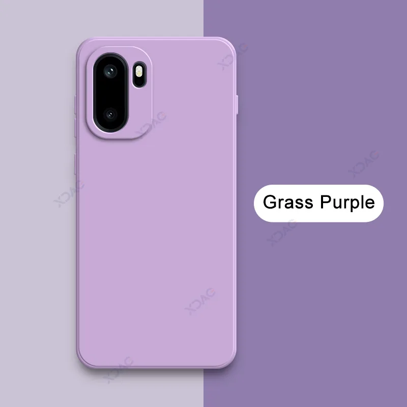 Original Candy Fashion Soft Square Liquid Silicone Phone Armor Housing Case Cover