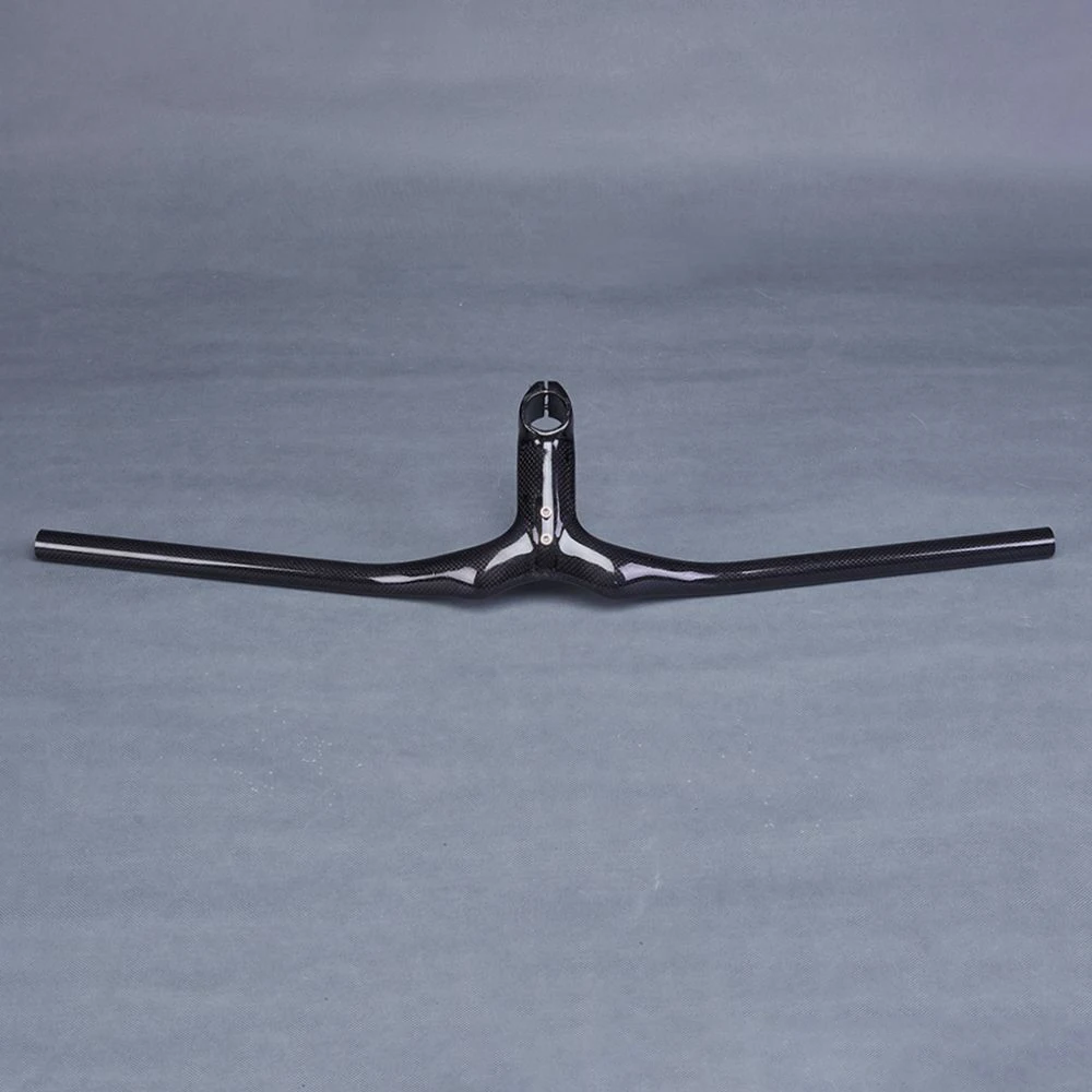 Gloss 3K Carbon Fibre Handlebar Bike MTB Integrated Handlebars Rise 10 Degree Bike Partrs 28.6mm Bicycle Mountain Handle bar