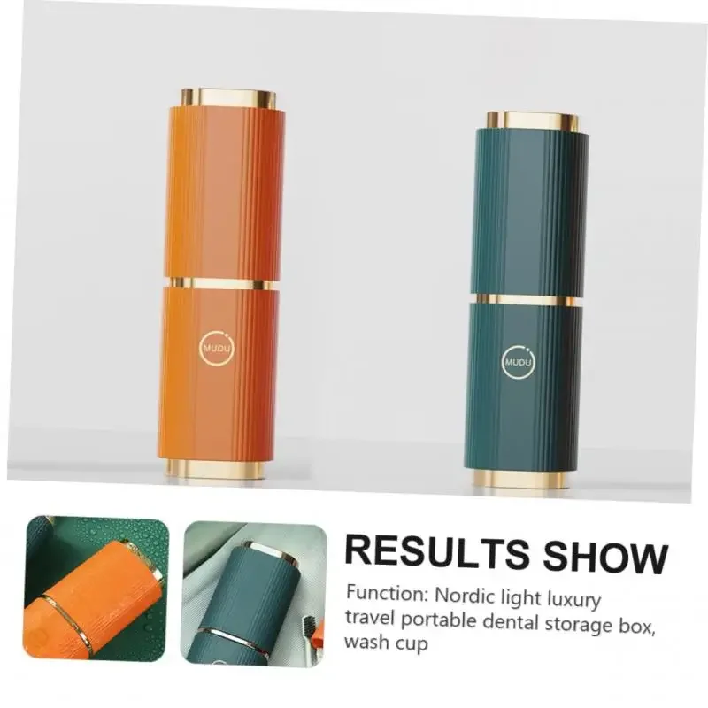 Portable Toothbrush Travel Cover Cup Bathroom Toothpaste Holder Storage Case Travel Camping Organizer Kit Toiletries Storage Box