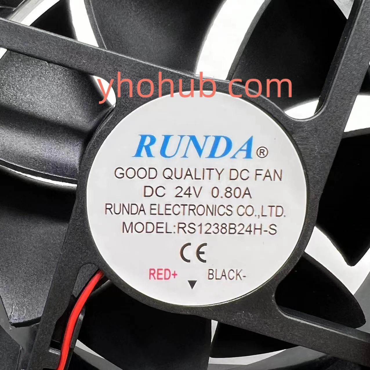 Runda Rs1238b24h-s dc 24v 0.80a 120x120x38 mm Ventilador de Refrigeração do Servidor de Fios - Imagem 2