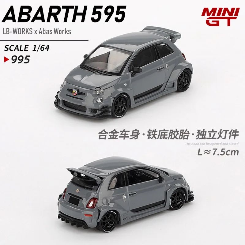 Minigt 1:64 #995 Abarth Lbwk 595 Static Simulation Alloy Car Model Toy ...