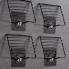 1pc-Stainless Steel Soap Rack Punch-free Nail-free Bathroom Single Layer Drain Wall Hanging Sucker Soap Box Light Luxury Shelf 4
