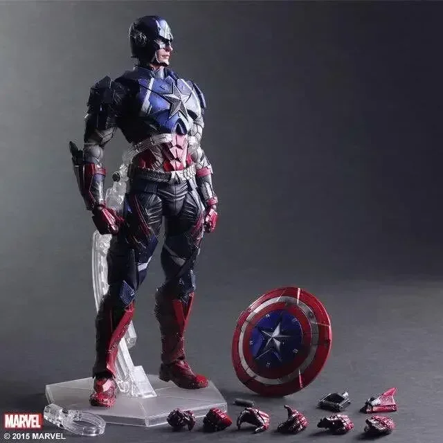thumbnail image 1 of Figura de acción modelo Marvel Series Pa Revamp Iron Man Spider-man Hand Deadpool Toy Avengers 4 Capitán América Venom Black Panther, 1 of 5