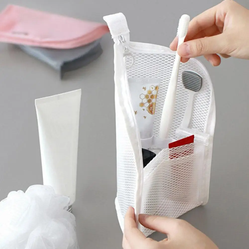 Borsa Cosmetica in Rete EVA, Organizer da Viaggio Portatile per Trucchi e Articoli da Toilette, Beauty Case da Donna, Pochette per il Bagno - immagine 2