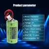 2PCS 3V CR-2/3AZ CR17335 Original Lithium PLC battery with white connector 5
