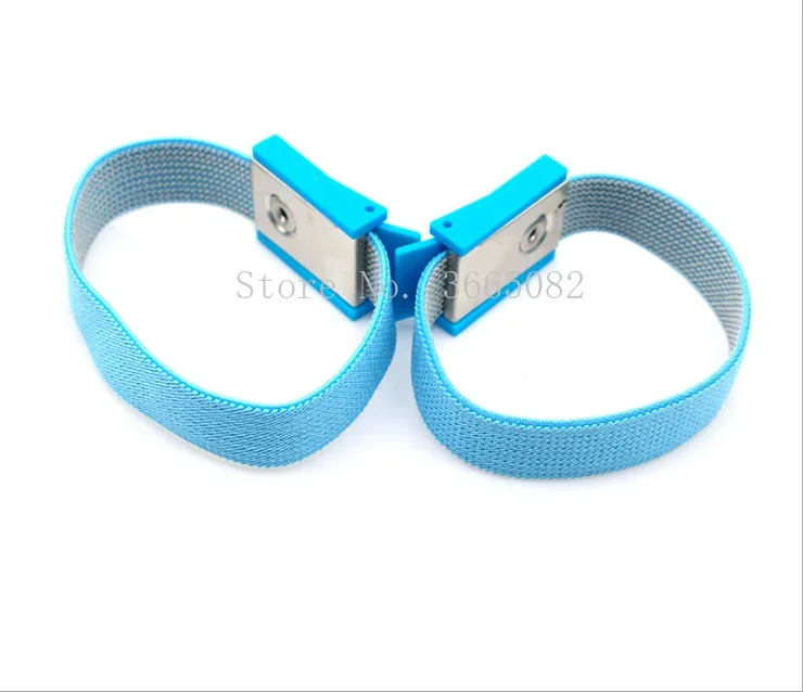 10pcs Blue Stim Loops Adjustable Conductive Estim Wrist Strap Components