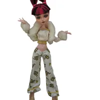 Monstering High Doll Clothes Set Slim 1/6 Doll Personality Doll Clothing Set Handmade Outfit Pants Skirt Blouse Doll Decors 1