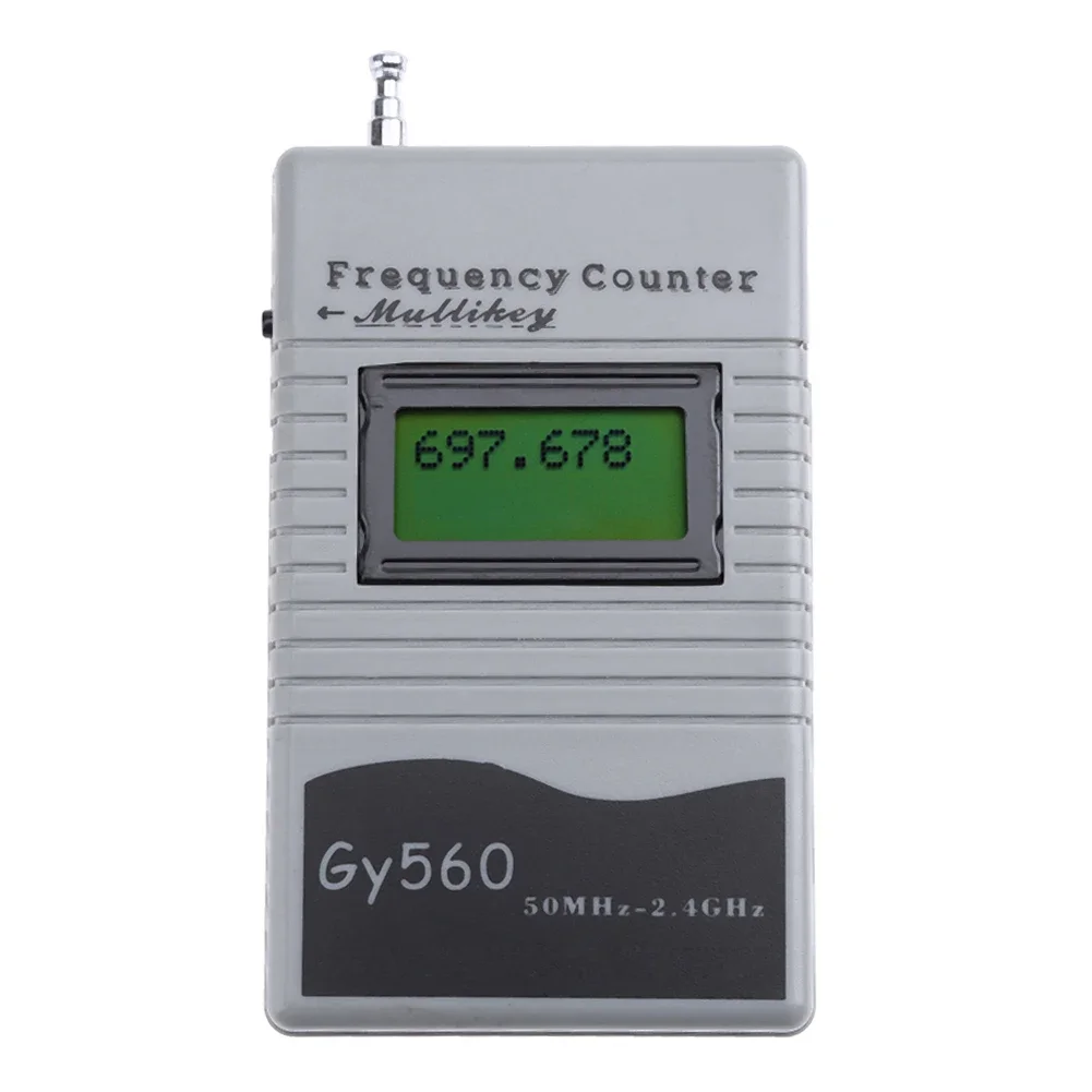 Frequency Counter Tester Frequency Meter Handheld Frequency Counter for Two-way Radio Mobile Phone 50 MHz-2.4 GHz GY560 Frequency Counter Meter