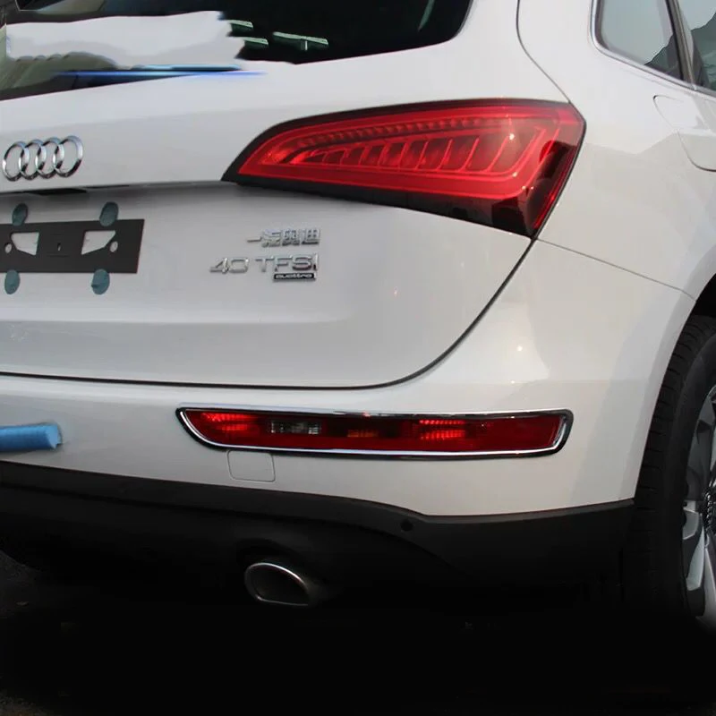 Car Styling Abs Chrome Rear Foglight Cover Fog Light Lamp Trims Decoration For Audi Q5 8R 2009 - 2016