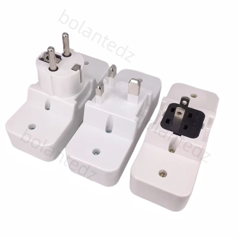 Presa di prolunga universale EU UK US presa di corrente a parete a 2 vie convertore presa adattatore spina europea americana con interruttore 6A 250V  44