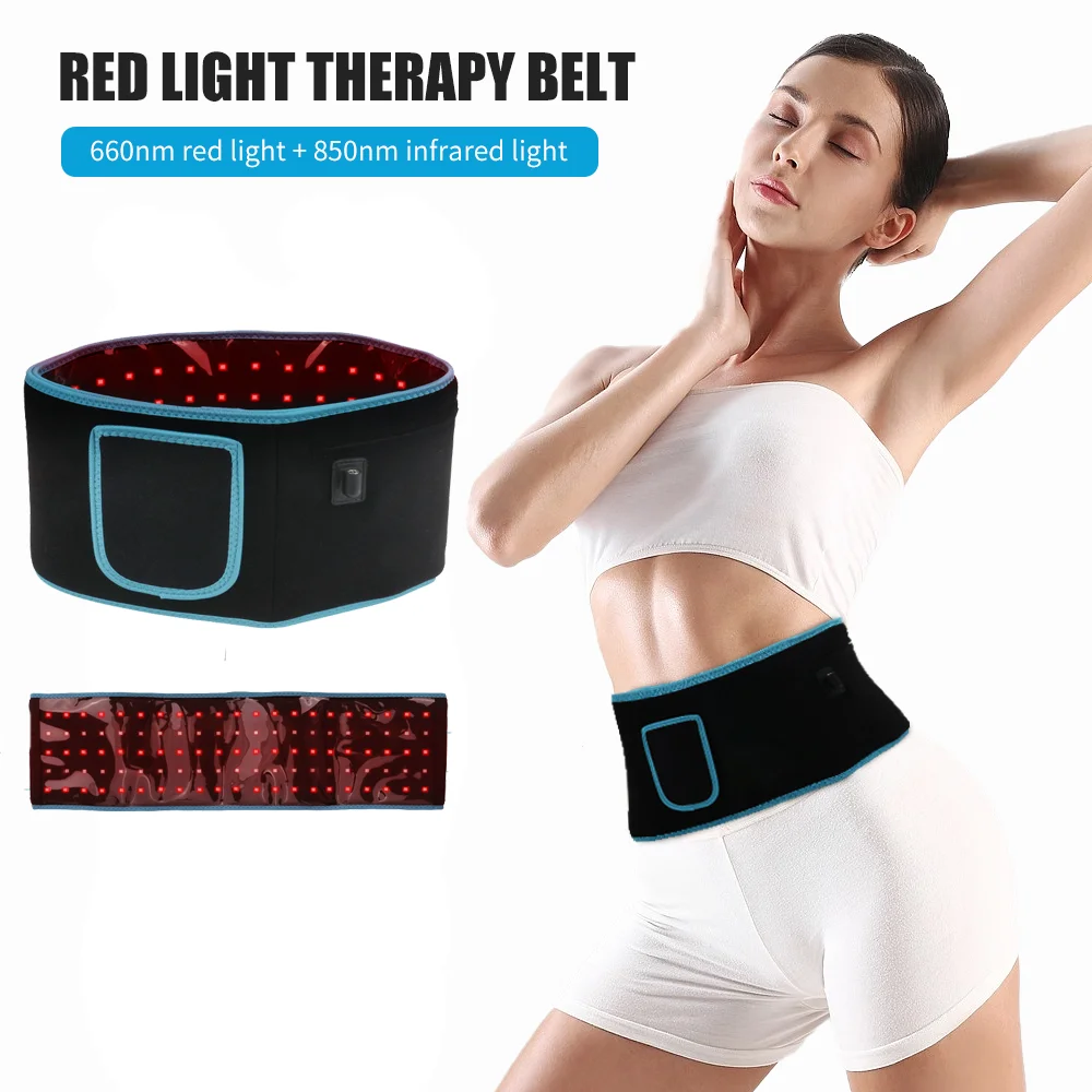 

Electric Heating Waist Massage Belt Far Infrared Vibration Hot Compress Lumbar Brace Therapy Massager Back Support Massage Belt