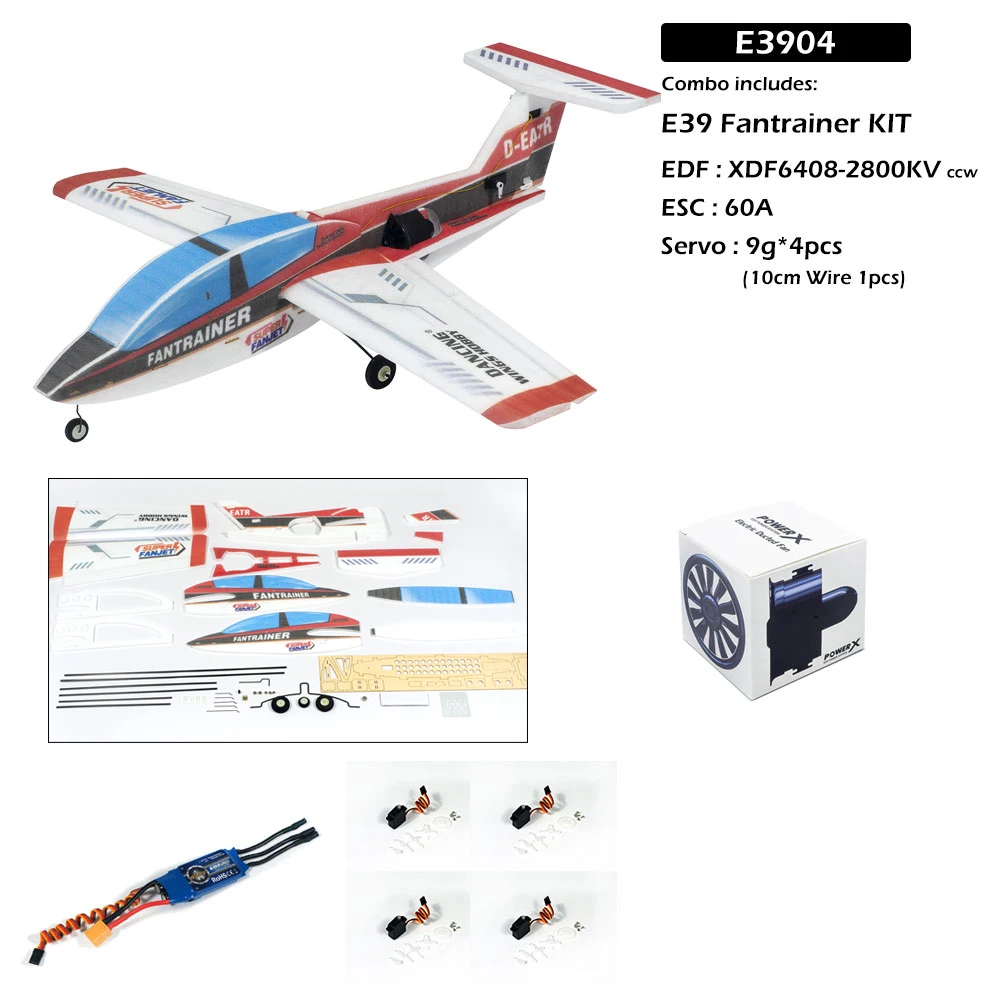 Avion RC EDF 64mm EPP 800mm - Kit PNP Volant Performant