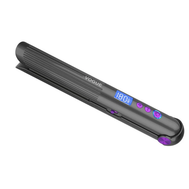 Mini Flat Iron 5000 mAh Wireless Hair Straightener USB Chargealbe Portable Cordless Straighteners With LCD Display Dry&Wet Uses