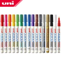 1pcs UNI PX-21 Permanent Marker Pens Colored Oil Waterproof Writing for Metal Glass Fabric Tires Graffiti Paint Marker Pen 1