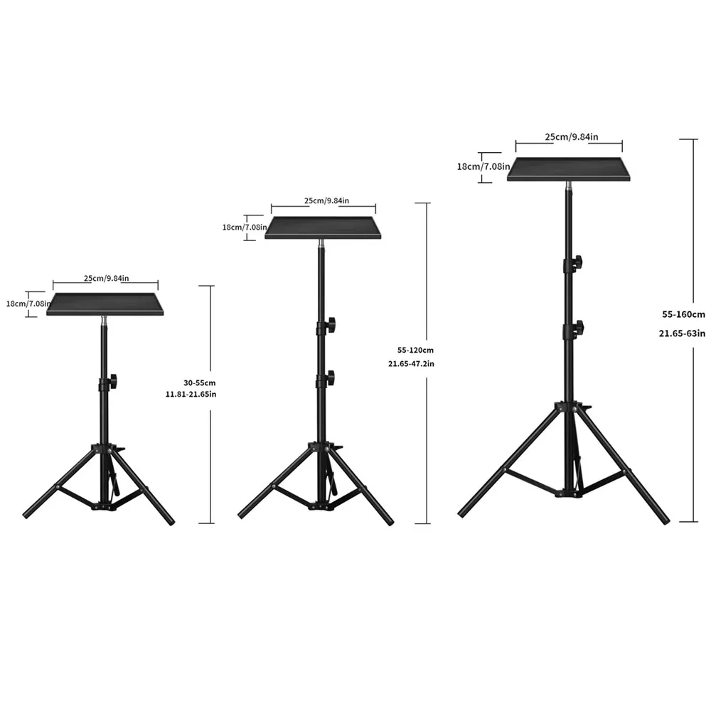 Projector Stand Tray Floor To Wall Desktop Shelf Laptop Stand Bedside Lift Telescopic Rod Live Tripod 55-170