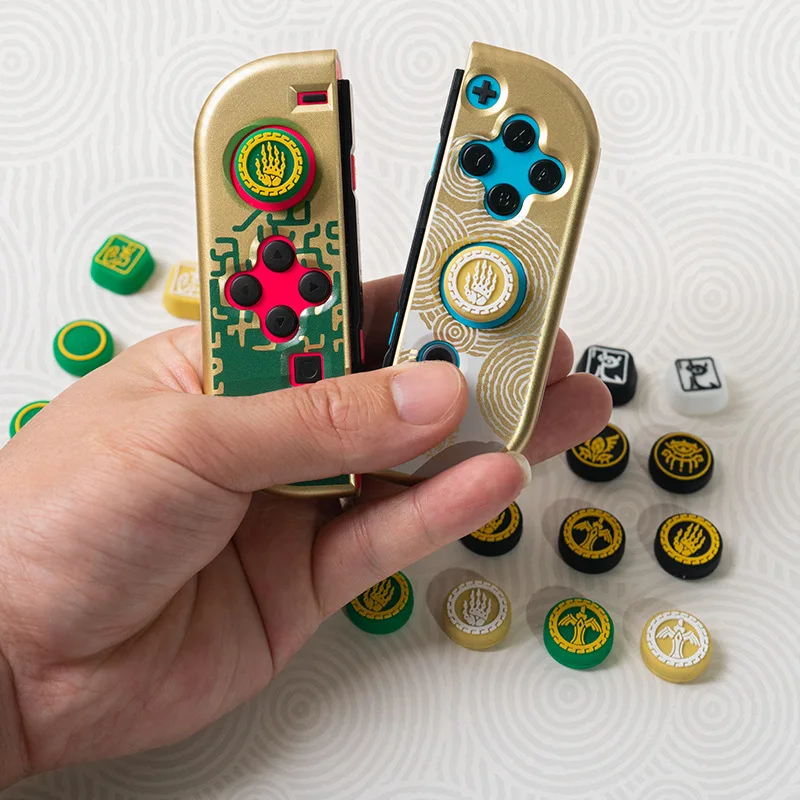 Thumb Grips Per Nintendo Switch Oled Kingdom Of Zelda Tears Theme Rocker Hat Oled/Lite Silicone Rocker Hat Button Caps Switch
