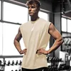 Summer Fitness Sports Tank Top Men's Breathable Loose Fit Training Sleeveless T-shirt Quick Drying vest male Fitness Clothing 6