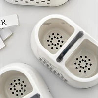 Support de rangement en plastique pour ustensiles de cuisine avec trou de drainage pour baguettes, cuillères, spatules et autres outils de cuisine 6