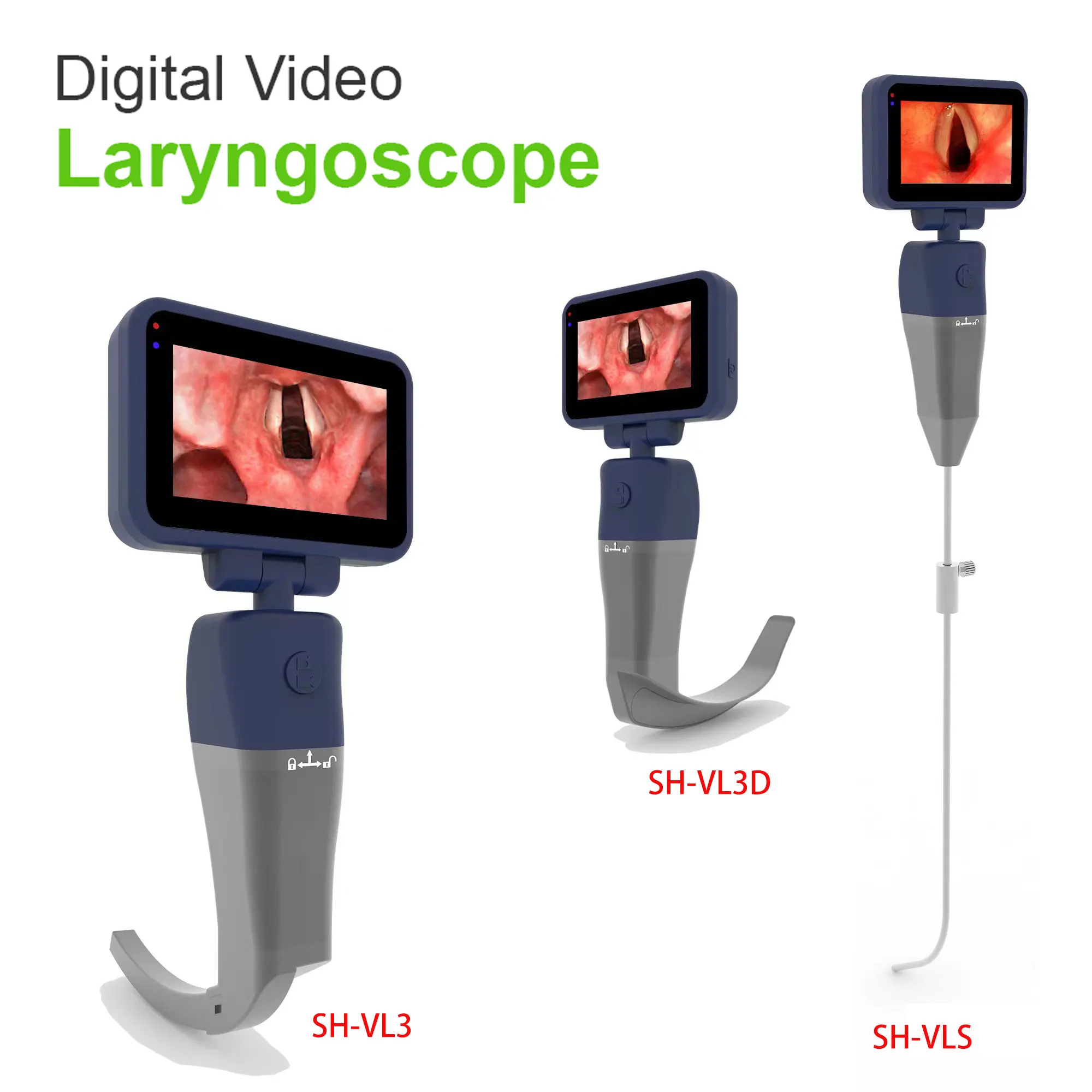 SH VL3D Reusable Digital Video Laryngoscope Ent Flexible Endoscope