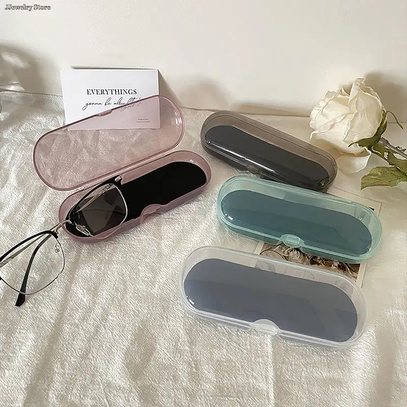 

Portable Transparent Frame Glasses Case Plastic Sunglasses Glasses Box Hard Eyeglasses Case Reading Glasses Case Protector Box