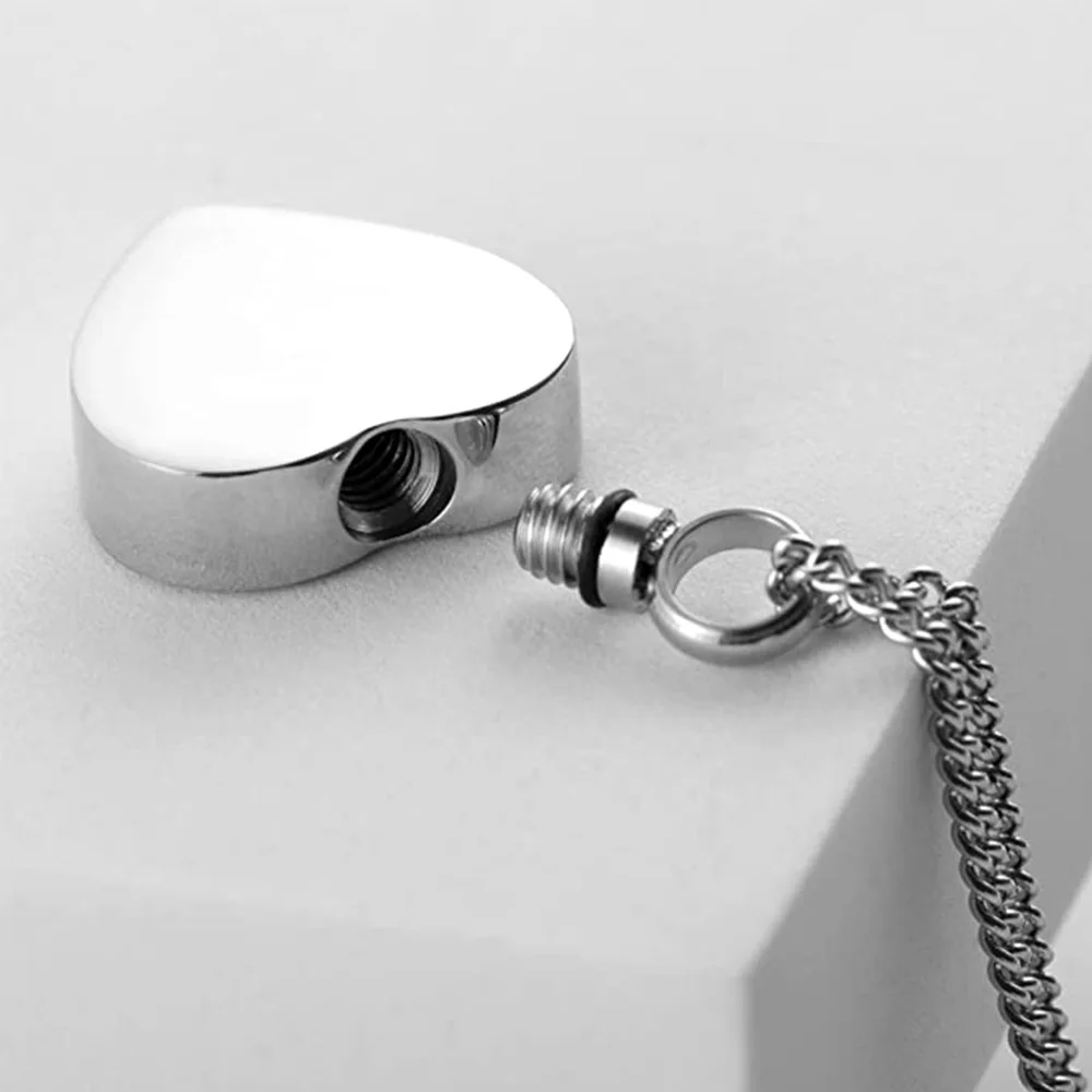 Urn Necklace for Ashes with Paw Prints Heart Cremation Jewelry for Dog Ashes -"You were my favourite Hello and my hardest Goodby