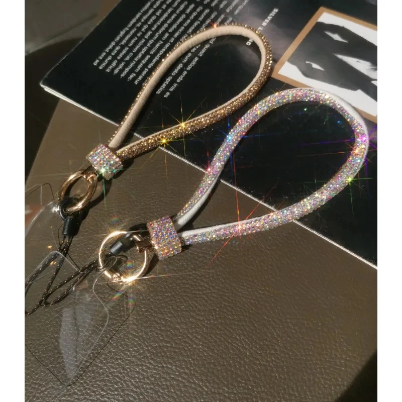Phone lanyard Mobile Phone Lanyard Luxury Rhinestone Lanyard Wrist Chain High-end Short Diamond-encrusted Bracelet Antiloss Reinforced